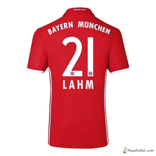 Camiseta Bayern de Múnich Replica Primera Ropa Lahm 2016/17 Rojo